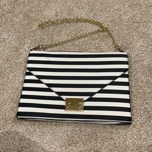 JustFab envelope clutch with chain